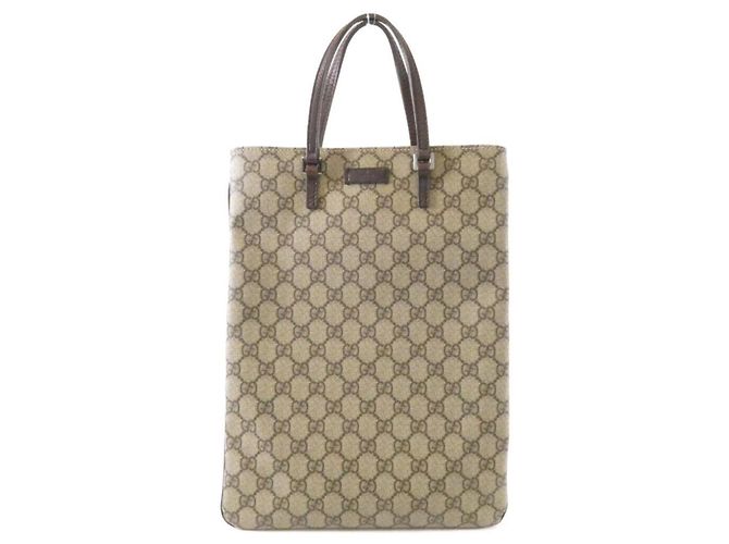 Borsa Gucci 117551 Beige e Marrone GG Plus