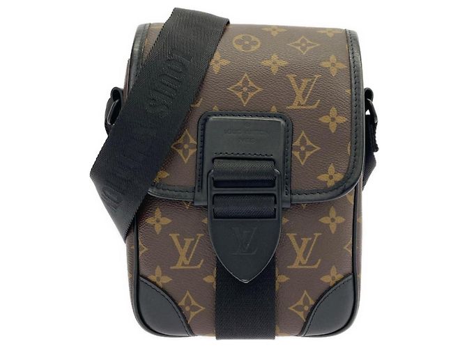 Louis Vuitton Monogram Macassar Archie Messenger PM Marron