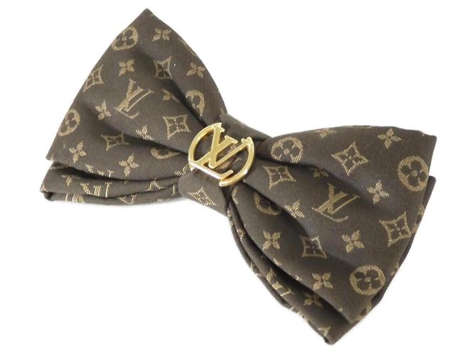 Clip per capelli Louis Vuitton Monogram Marrone