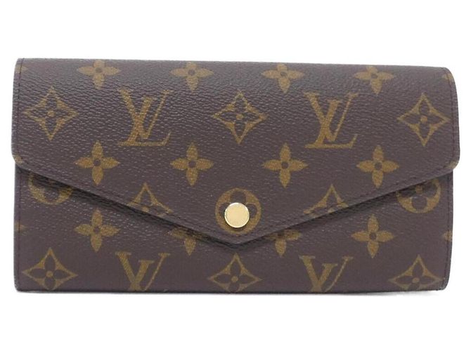 Cartera Sarah Monogram Louis Vuitton Castaño Rosa