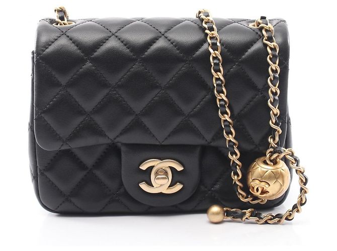 Borsa a Spalla Chanel Mini Matelassé Nero