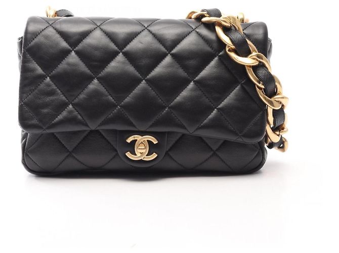 Timeless Bolsa Large Flap Chanel Matelassé Preto