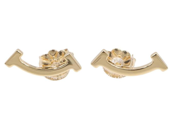Pendientes T Smile Mini Tiffany & Co. Dorado