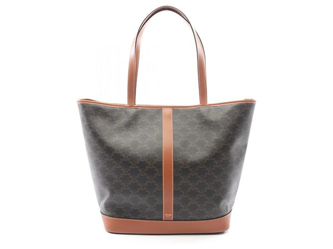 Céline Sac Cabas Celine Medium Triomphe Marron Noir