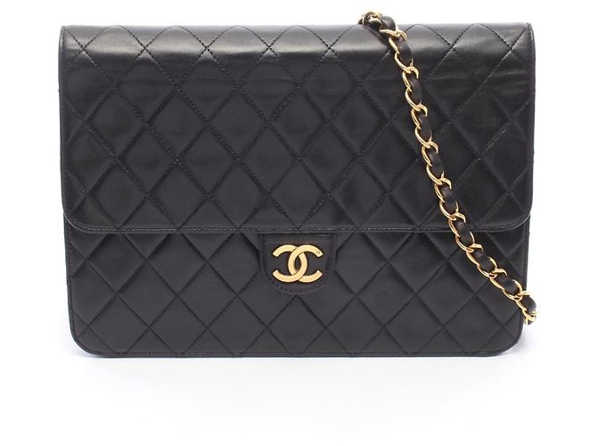 Borsa a Spalla Chanel Matelassé Push-Lock Nero