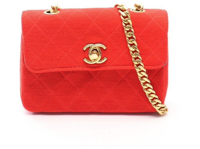 Borsa a Spalla Chanel Mini Matelassé Rosso
