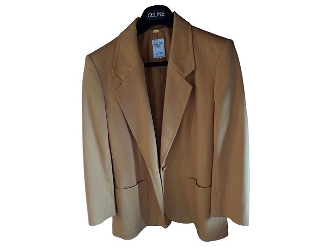 Completo Tailleur Céline Giallo Senape in Lana