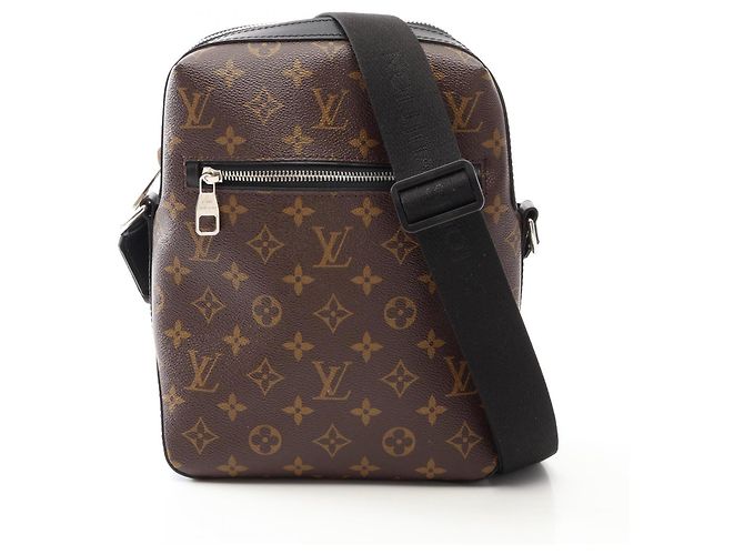 Borsa a tracolla Louis Vuitton Torres PM Monogram Macassar Marrone Nero Monogramma