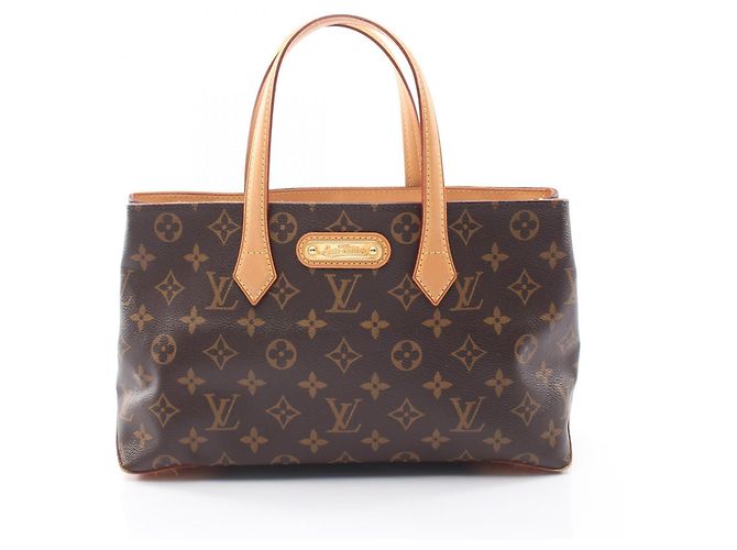 Borsa Louis Vuitton Wilshire PM Monogram Marrone