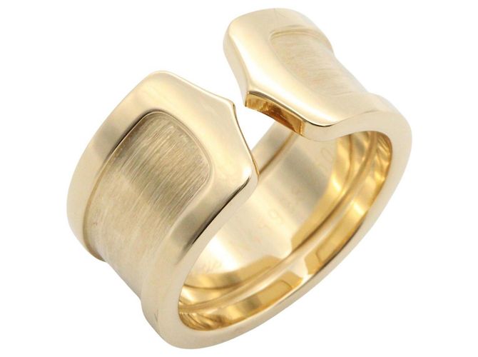 Anello Largo C2 Cartier in Oro Giallo 18K D'oro