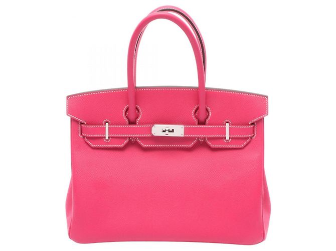 Hermès Bolsa Hermes Birkin 30 Rose Tyrien Rosa