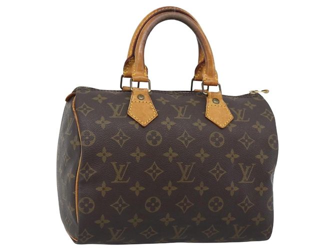 LOUIS VUITTON Bolsa Monogram Speedy 25 M41528 LV Auth 188980 Monograma