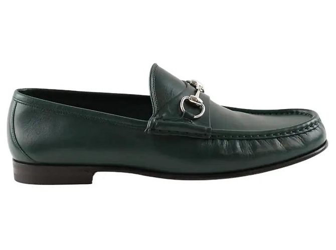 Gucci Grüne Loafer