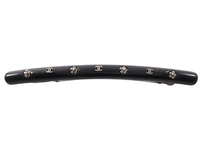 Ferretto Accessorio Chanel Coco Mark Camellia Nero Argento