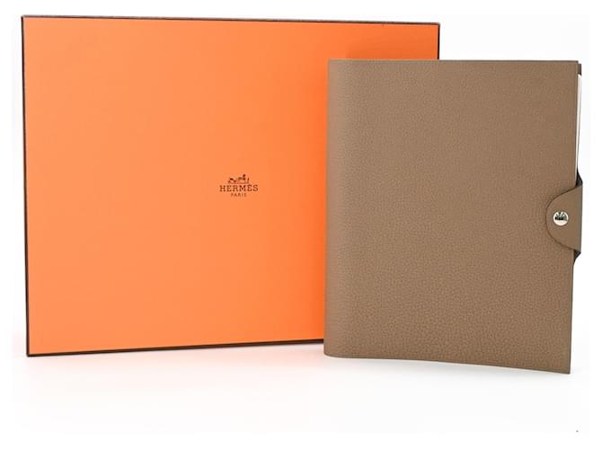 Hermès Hermes Ulysses GM Notebook Cover Beige Taupe 