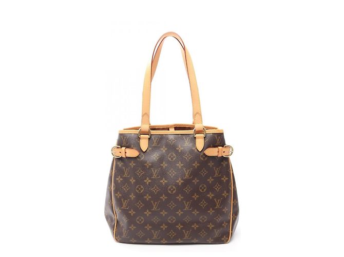 Bolsa Tote Vertical Louis Vuitton Batignolles Marrom Monograma
