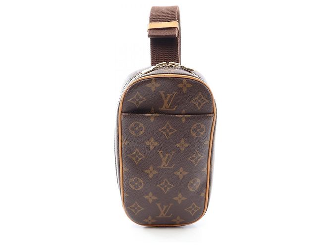 Pochette Gange Monogram Louis Vuitton Bolsa de Cintura Marrom Monograma