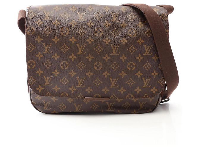 Bolsa de Ombro Louis Vuitton Messenger Bobour MM Monogram Marrom Monograma