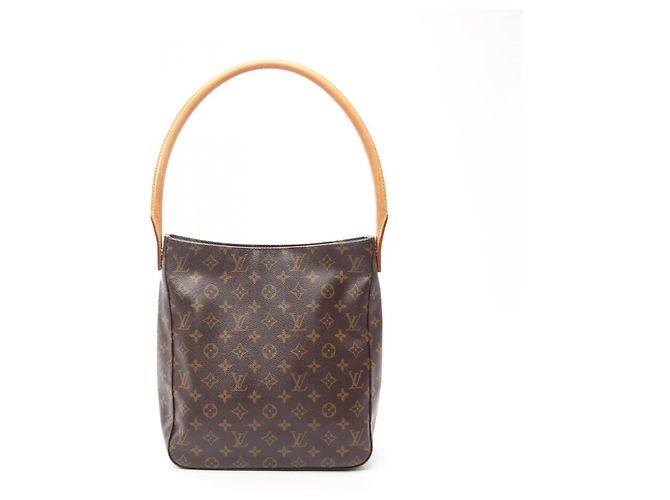 Bolsa de Ombro Louis Vuitton Looping GM Monogram Marrom