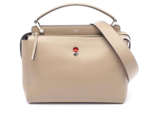 Bolsa 2-Way Fendi DOT COM Bege
