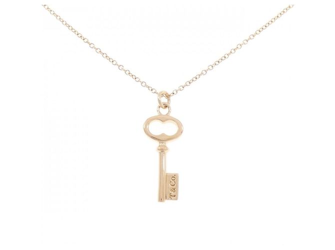 Tiffany & Co Colar mini Tiffany Vintage Oval Key Dourado