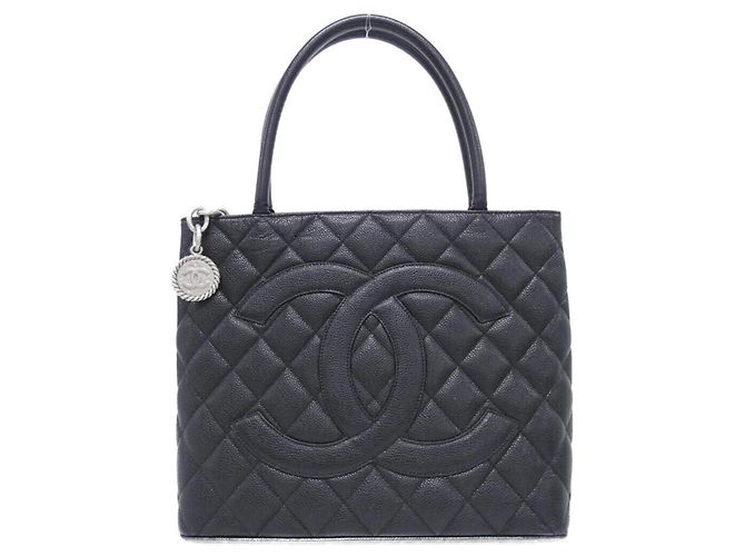 Timeless Borsa Chanel 1804 in pelle di vitello martellata nera Nero
