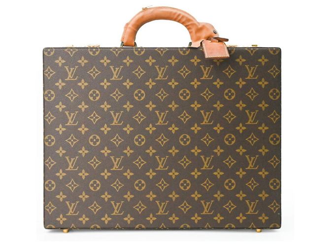 Pasta de Documentos Louis Vuitton Monogram Marrom Monograma