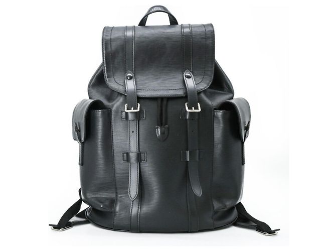 Zaino Louis Vuitton Epi Christopher MM Nero