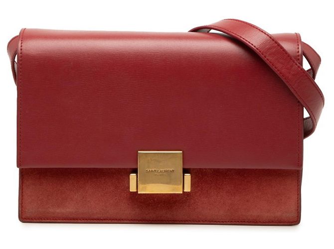 Bolsa de Alça Transversal Belchasse Saint Laurent Vermelho