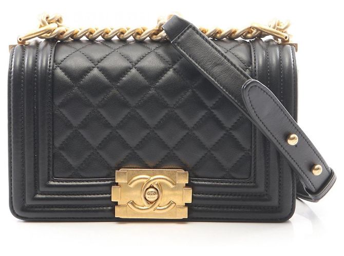 Chanel Boy Small Schultertasche Schwarz