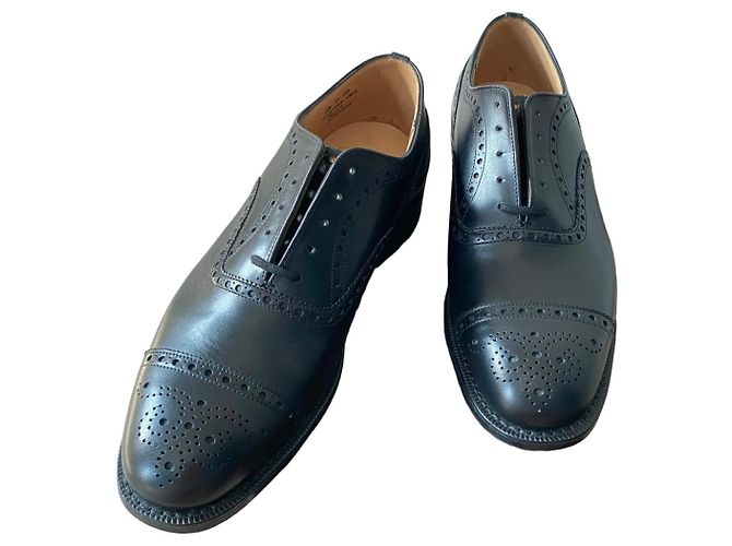 Church's Diplomat Oxford Semi-Brogue - Pelle Nera Nero