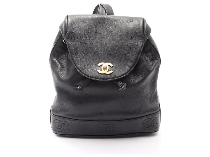 Sac à dos/Sac à main Chanel Triple Coco Mark Noir