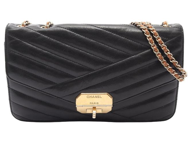 Borsa a Spalla Chanel Bias Stitch Nero