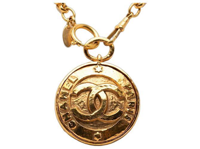 Collana Specchio Chanel Vintage Coco Mark D'oro