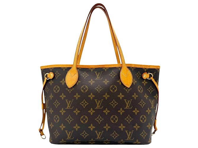 Borsa Louis Vuitton Monogram Neverfull PM Marrone
