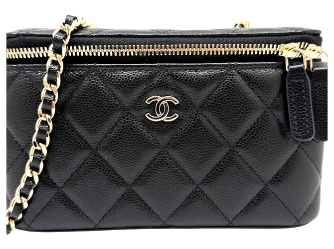 Vanity Beauty Case Matelassé Chanel Nero