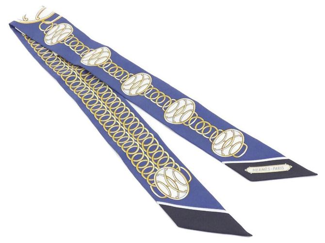 Hermès Foulard Twilly Hermes LIFT PROFILE Nero Blu