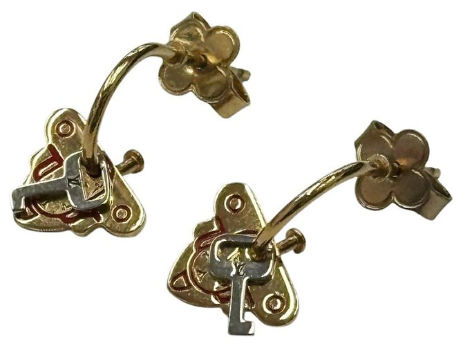 Orecchini Rocky Louis Vuitton Argento Rosso D'oro