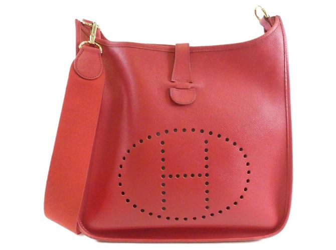 Hermès Borsa a tracolla Hermes Evelyne GM Rosso