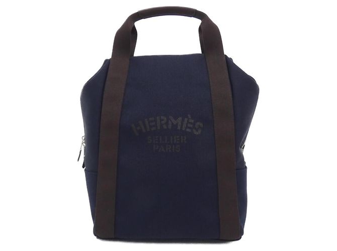 Hermès Hermes Groom 800642EK Backpack Red Blue Navy blue