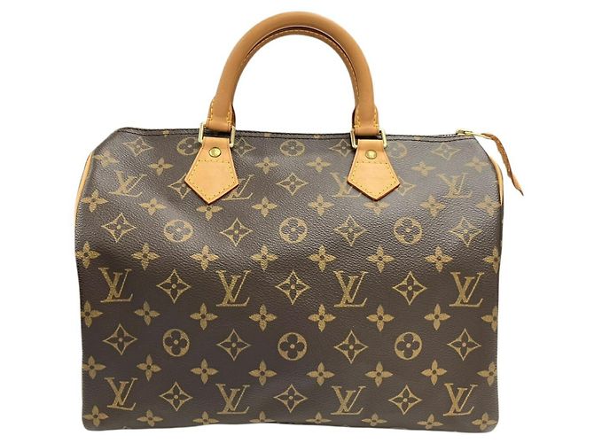 LOUIS VUITTON Speedy 30 Boston Bag Marrom