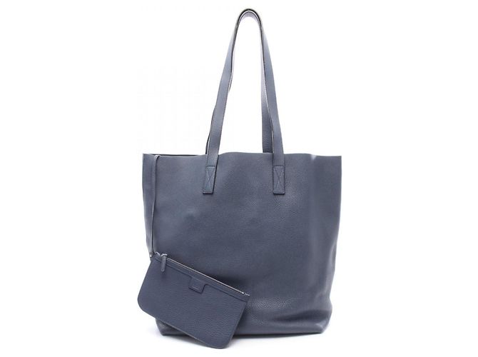 Borsa Tote Gucci in pelle blu navy
