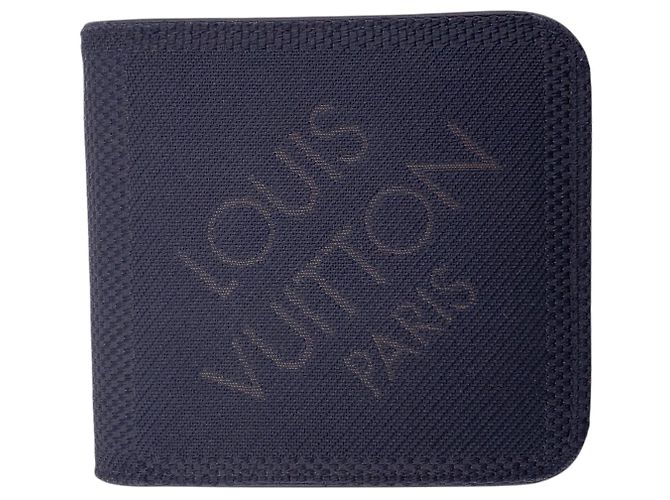 Twist Louis Vuitton Damier Geant Canvas Bifold Wallet mit Münzfach in Schwarz