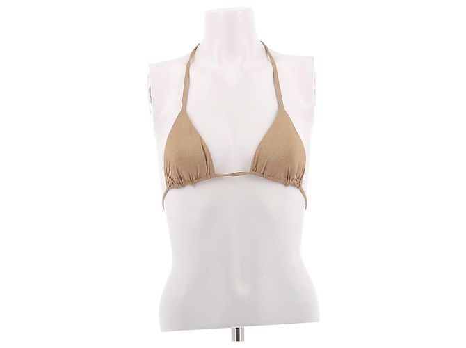 Autre Marque VITAMIN A Bikini Oberteil Gold Golden