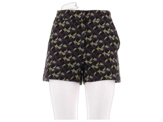 Shorts M Missoni roxo e verde de algodão