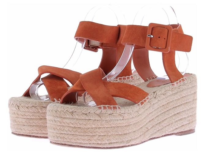 Céline Espadrilles en daim orange