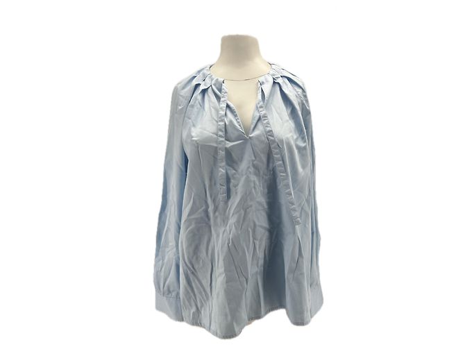 Camicetta Laurence Bras in seta azzurra Taglia 40 Blu