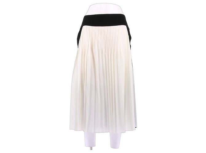 Givenchy Gonna plissettata bianca e nera Nero