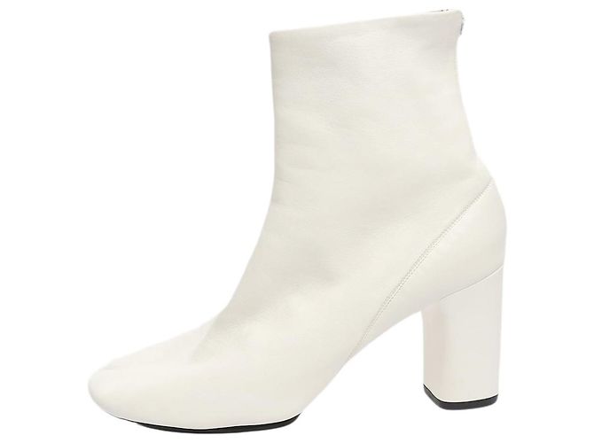 Céline White leather ankle boots - size EU 38