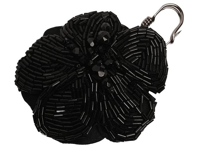 Prada Broche épingle de sûreté à sequins noirs